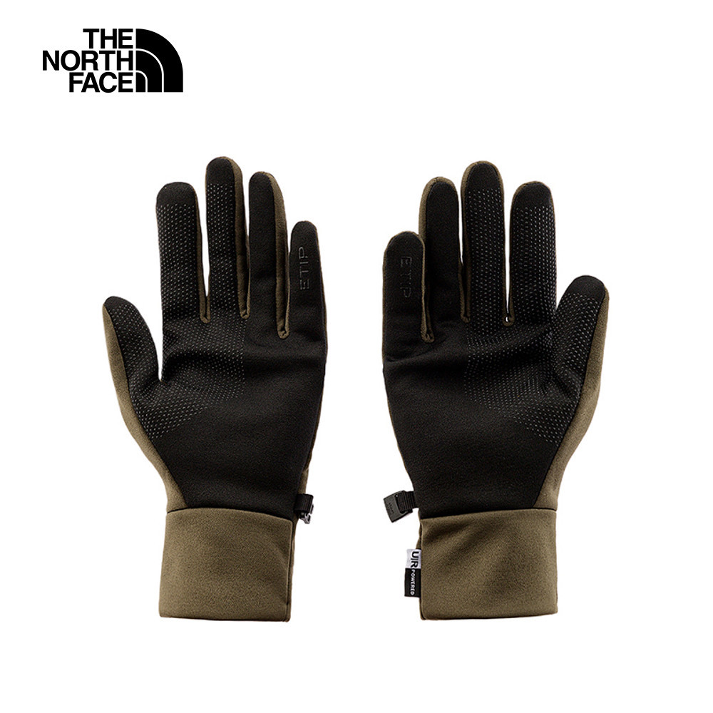 The North Face北面男女款灰褐色可觸控手套｜4SHA21L