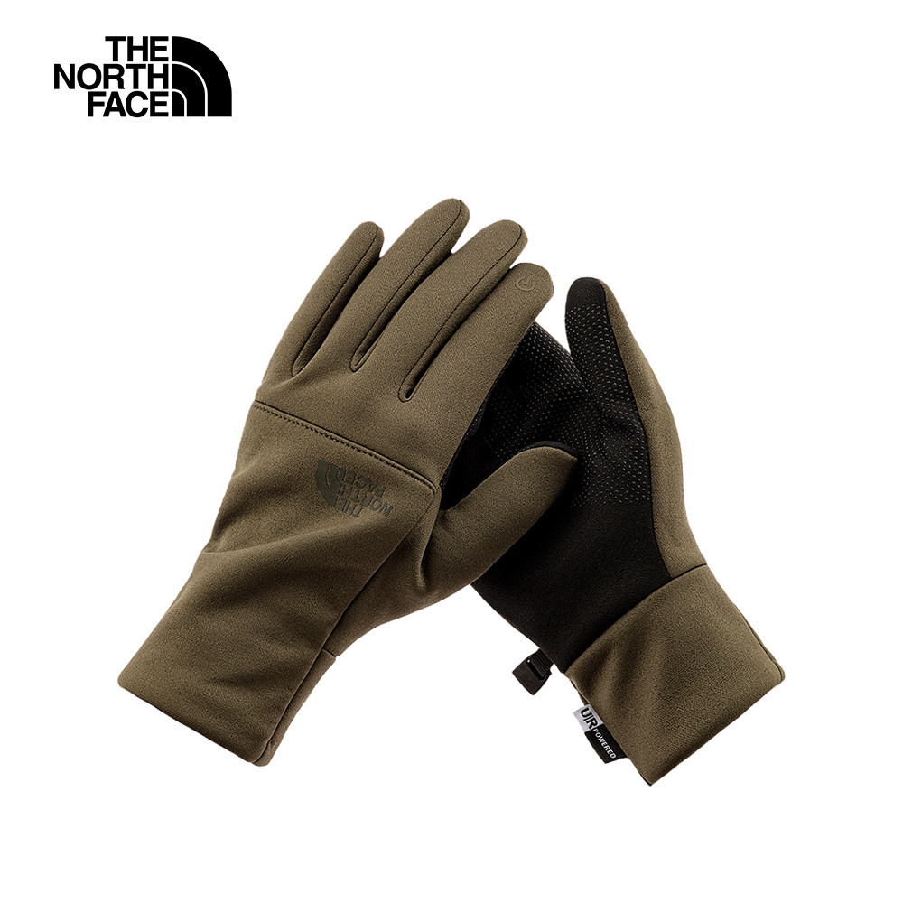 The North Face北面男女款灰褐色可觸控手套｜4SHA21L