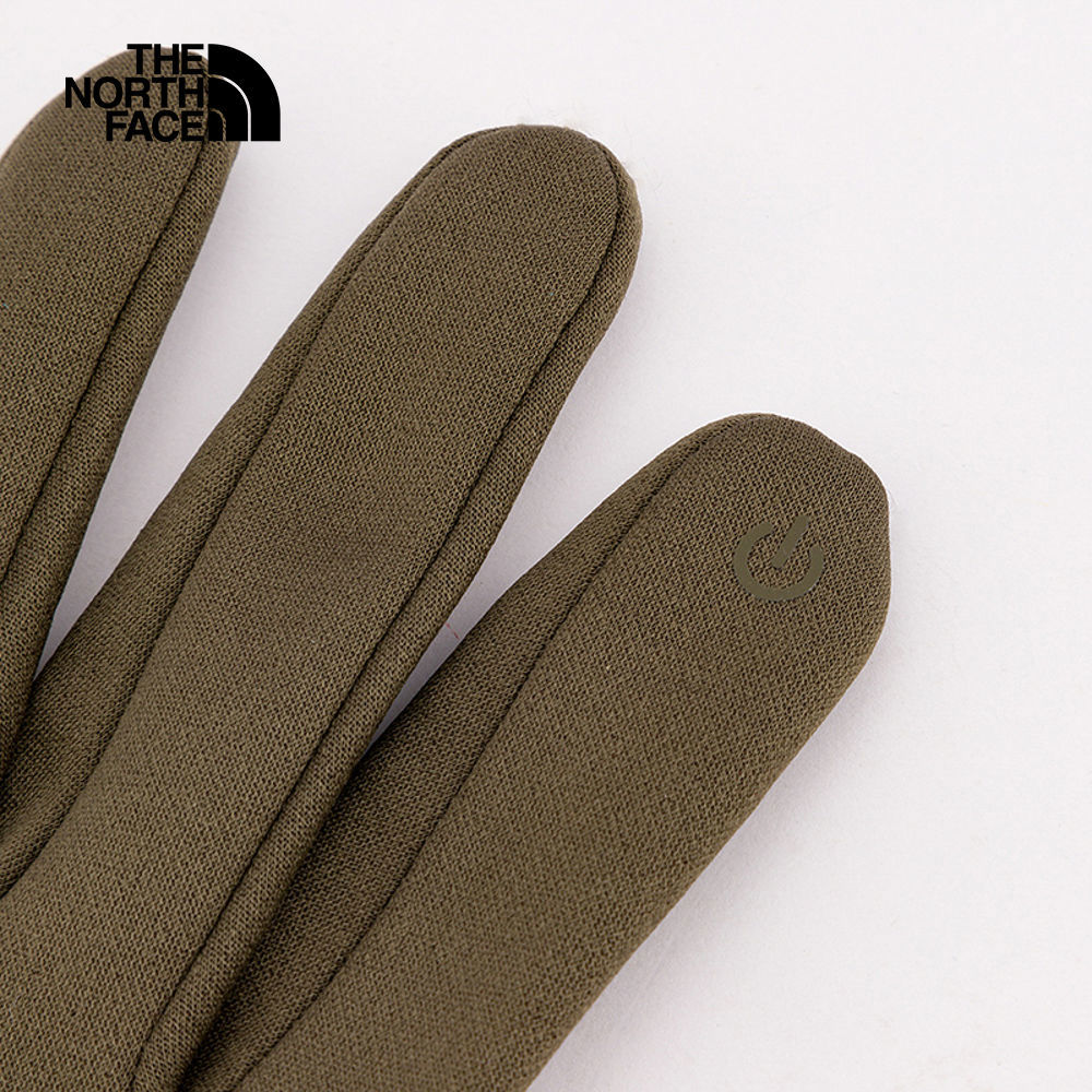 The North Face北面男女款灰褐色可觸控手套｜4SHA21L