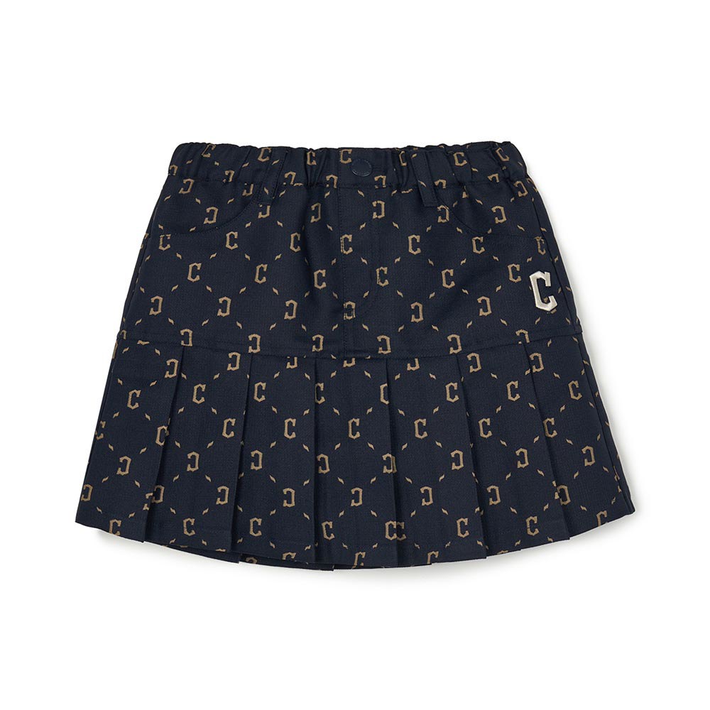 MLB Korea MLB KIDS 短裙 百褶裙 童裝 Monogram系列 克里夫蘭守護者隊 (7FS