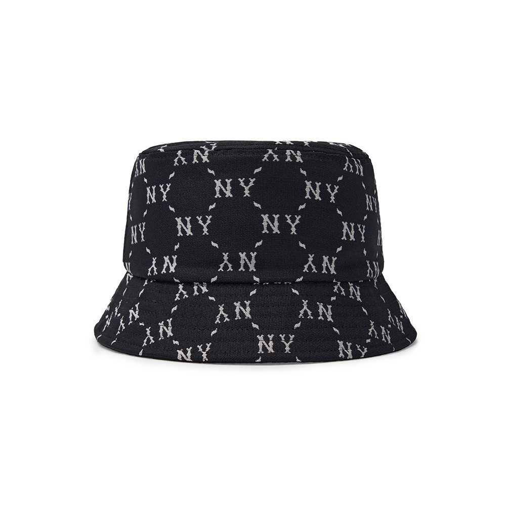 MLB KIDS 雙面漁夫帽 童帽 Monogram系列 紐約洋基隊 (7AHTMD24N-50BKS)