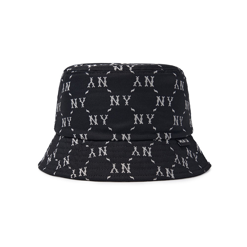 MLB KIDS 雙面漁夫帽 童帽 Monogram系列 紐約洋基隊 (7AHTMD24N-50BKS)