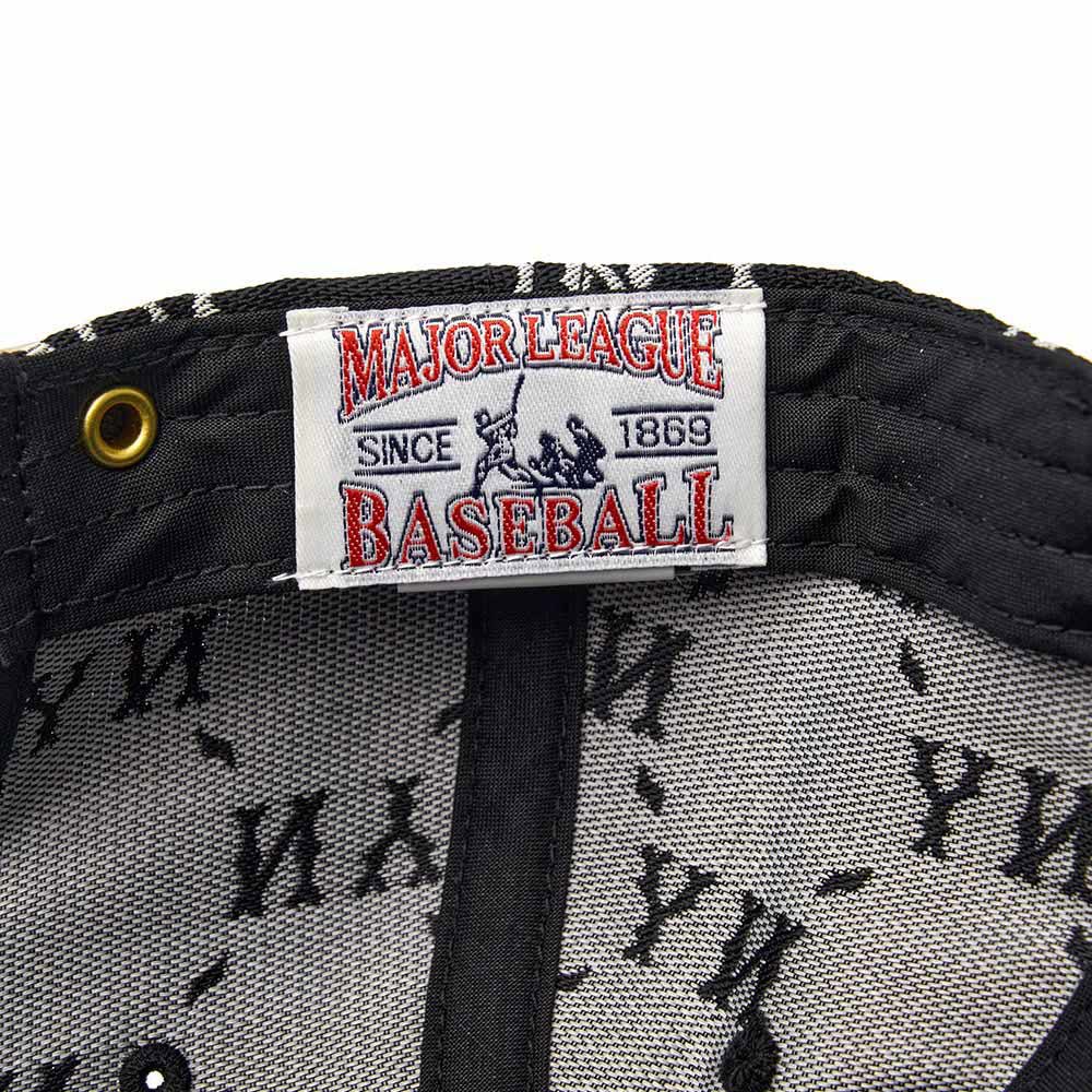 MLB KIDS 可調式棒球帽 童帽 Monogram系列 紐約洋基隊 (7ACPMD34N-50BKS)