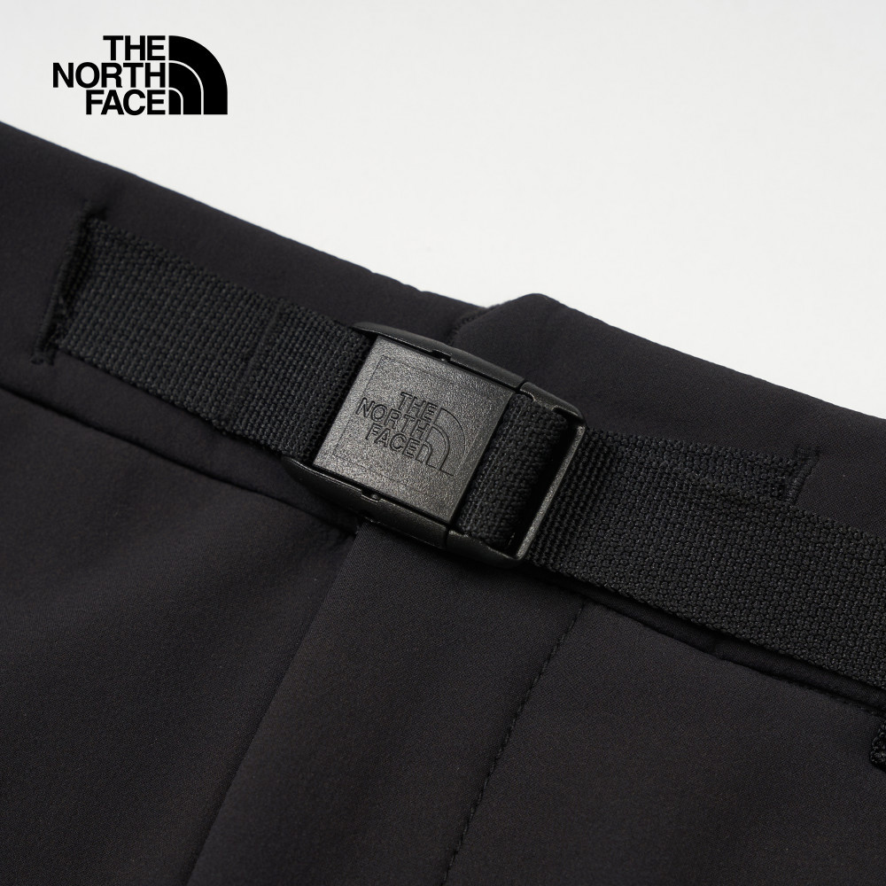 The North Face北面女款黑色DWR防潑水附腰帶戶外徒步長褲｜89Y9JK3