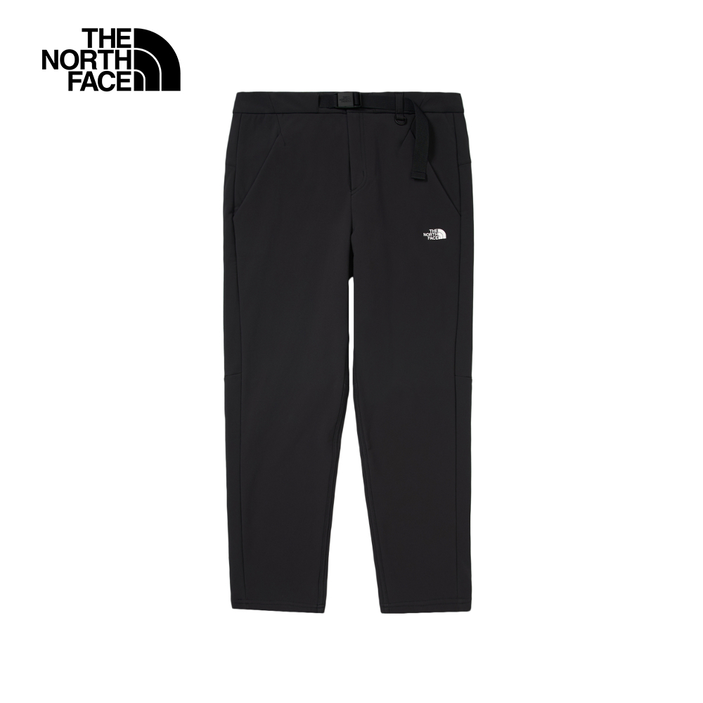 The North Face北面男款黑色DWR防潑水附腰帶戶外徒步長褲｜89ZVJK3