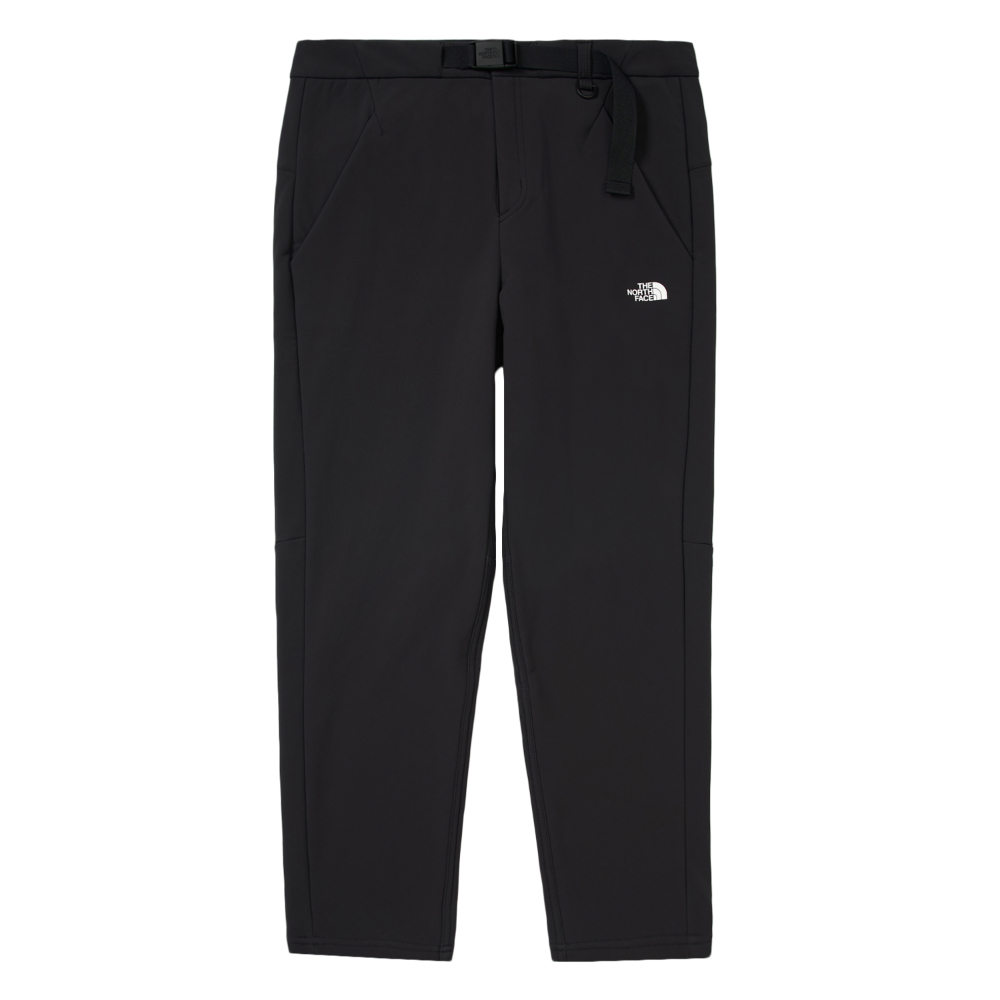 The North Face北面男款黑色DWR防潑水附腰帶戶外徒步長褲｜89ZVJK3