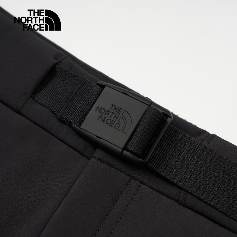 The North Face北面男款黑色DWR防潑水附腰帶戶外徒步長褲｜89ZVJK3