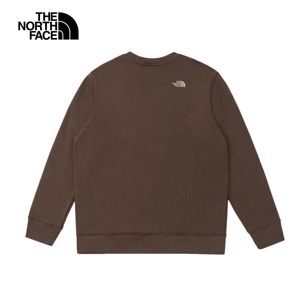 【10/24 12點週末限定】The North Face北面男款棕色舒適保暖大尺寸品牌印花長袖大學T｜8ATF1OI