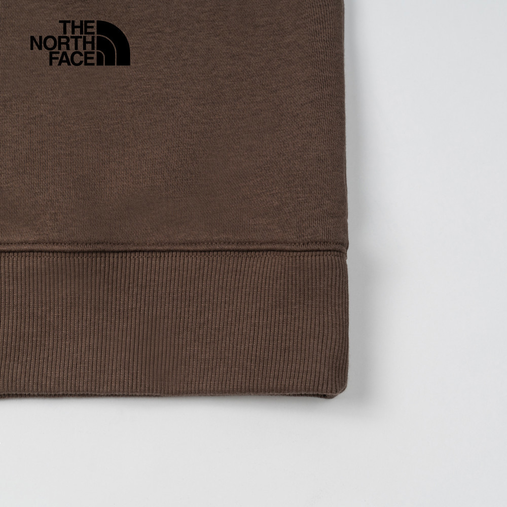 【10/24 12點週末限定】The North Face北面男款棕色舒適保暖大尺寸品牌印花長袖大學T｜8ATF1OI