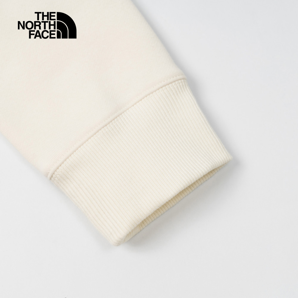 【限時搶購】男款米白色舒適保暖大尺寸品牌印花長袖大學T｜8ATFQLI