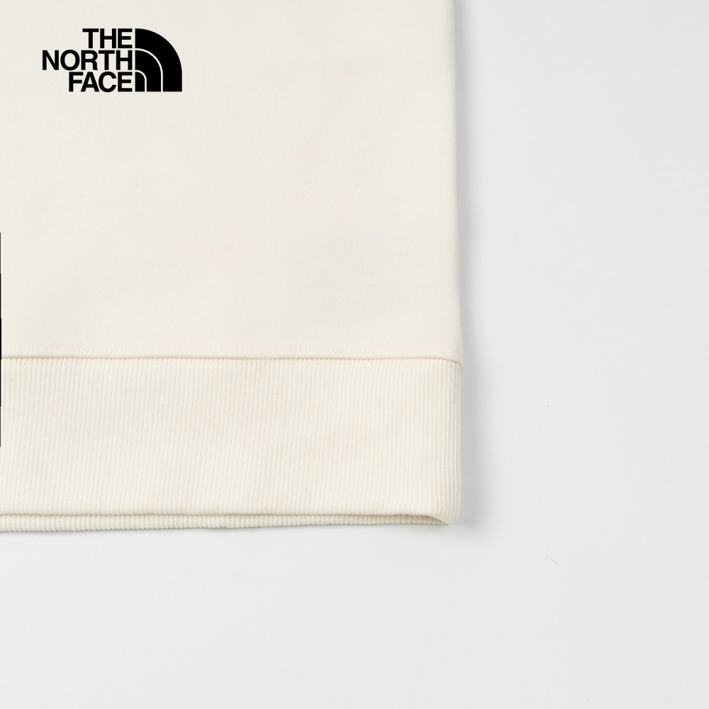 【限時搶購】男款米白色舒適保暖大尺寸品牌印花長袖大學T｜8ATFQLI