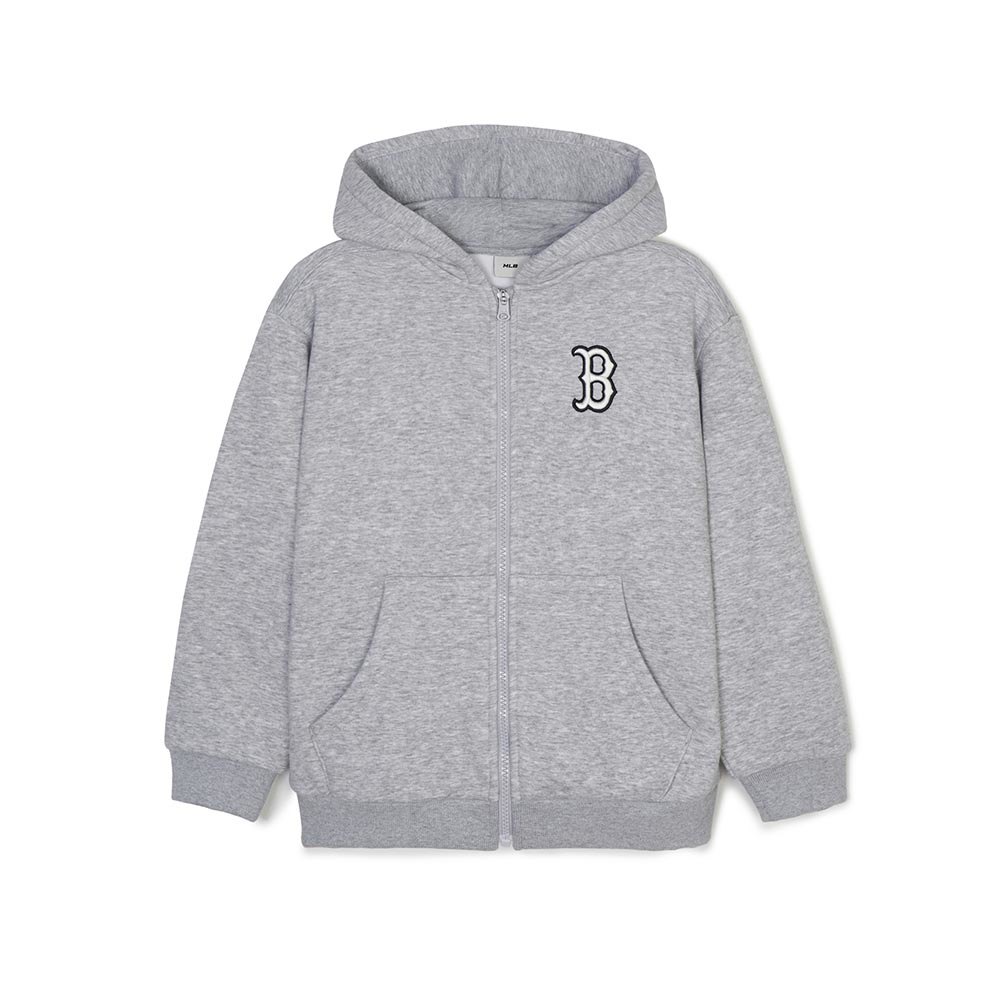 MLB KIDS 拉鍊連帽外套 童裝 波士頓紅襪隊 (7AHDB0346-43MGL)