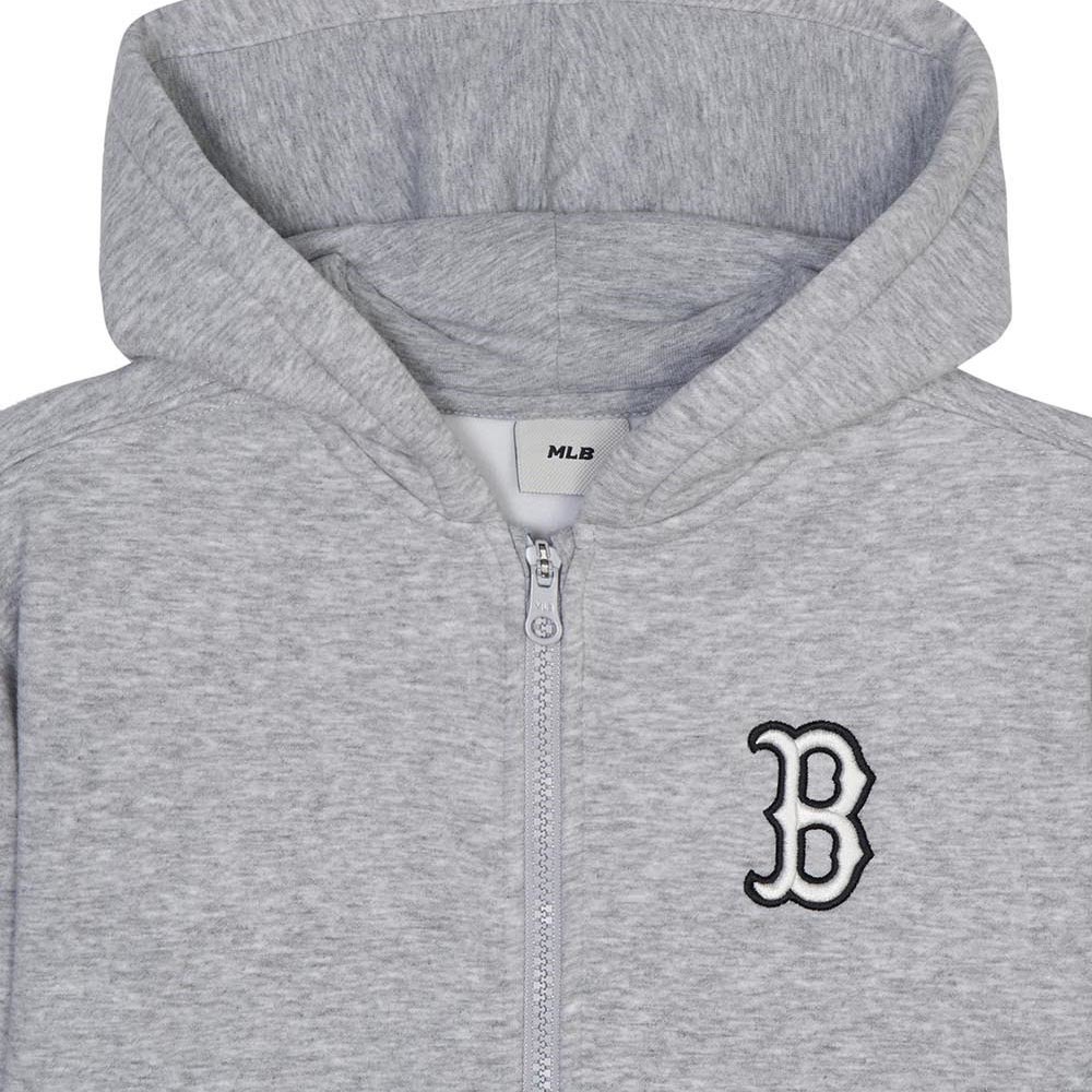 MLB KIDS 拉鍊連帽外套 童裝 波士頓紅襪隊 (7AHDB0346-43MGL)