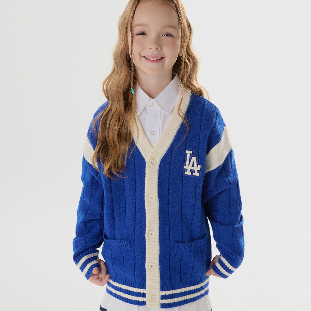 MLB Korea MLB KIDS 針織衫 童裝 Varsity系列 洛杉磯道奇隊 (7AKCV0144-07C