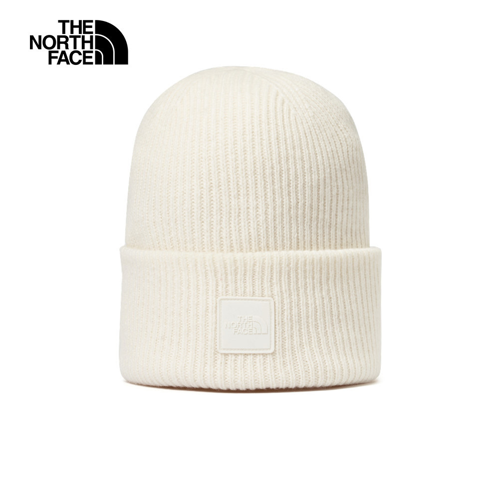The North Face北面男女款米白色舒適保暖休閒毛帽｜7WJGQLI