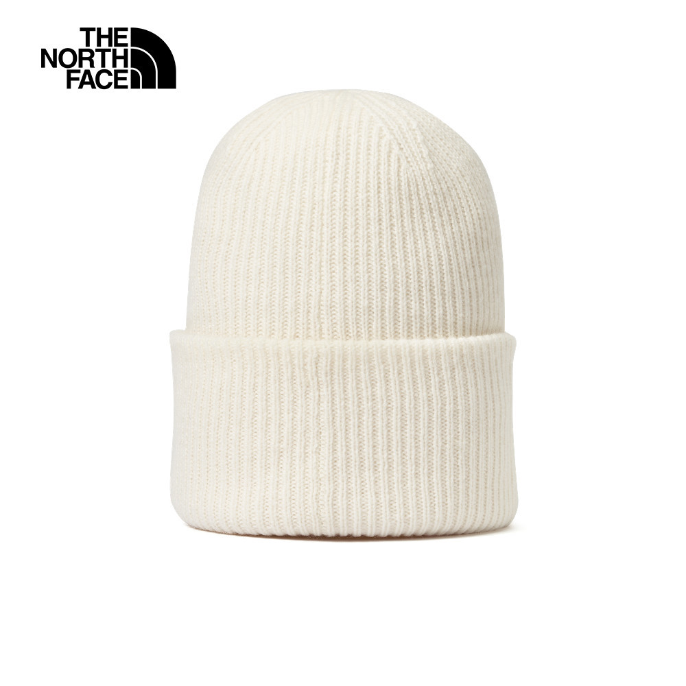 The North Face北面男女款米白色舒適保暖休閒毛帽｜7WJGQLI