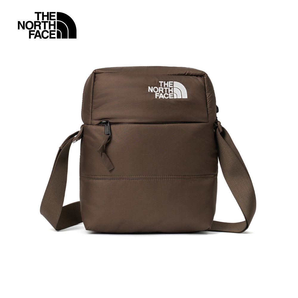 【10/24 00點週末限定】The North Face北面男女款棕色品牌LOGO休閒單肩包｜
