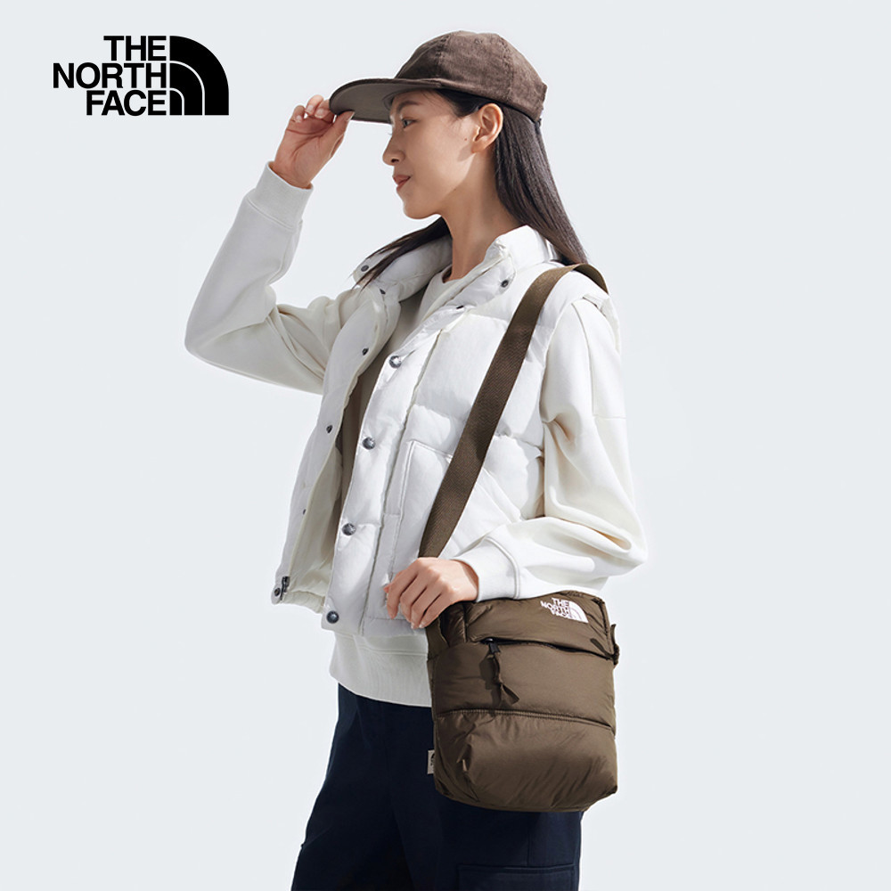 【10/24 00點週末限定】The North Face北面男女款棕色品牌LOGO休閒單肩包｜81BV1OI