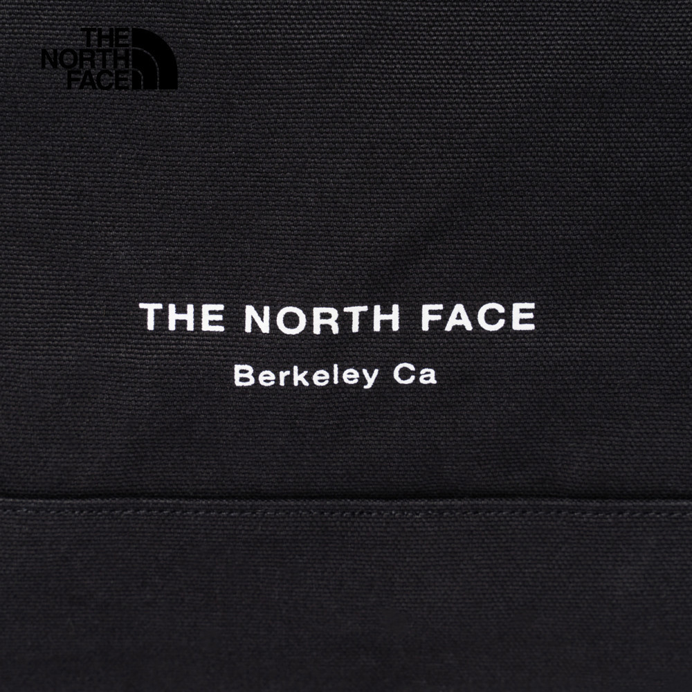 【10/24 12點週末限定】The North Face北面男女款黑色大容量LOGO帆布休閒托特包｜88TNJK3