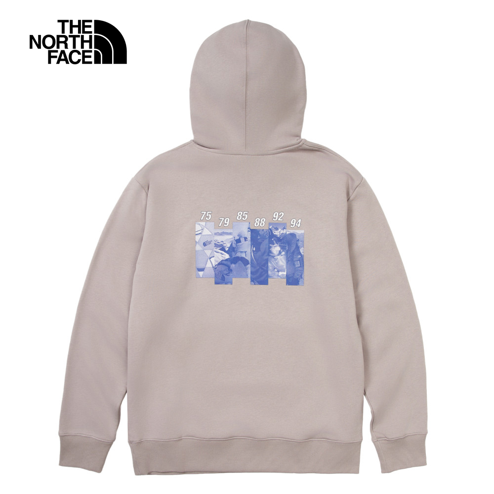 【10/24 12點週末限定】The North Face北面男女款灰色舒適保暖大尺寸印花休