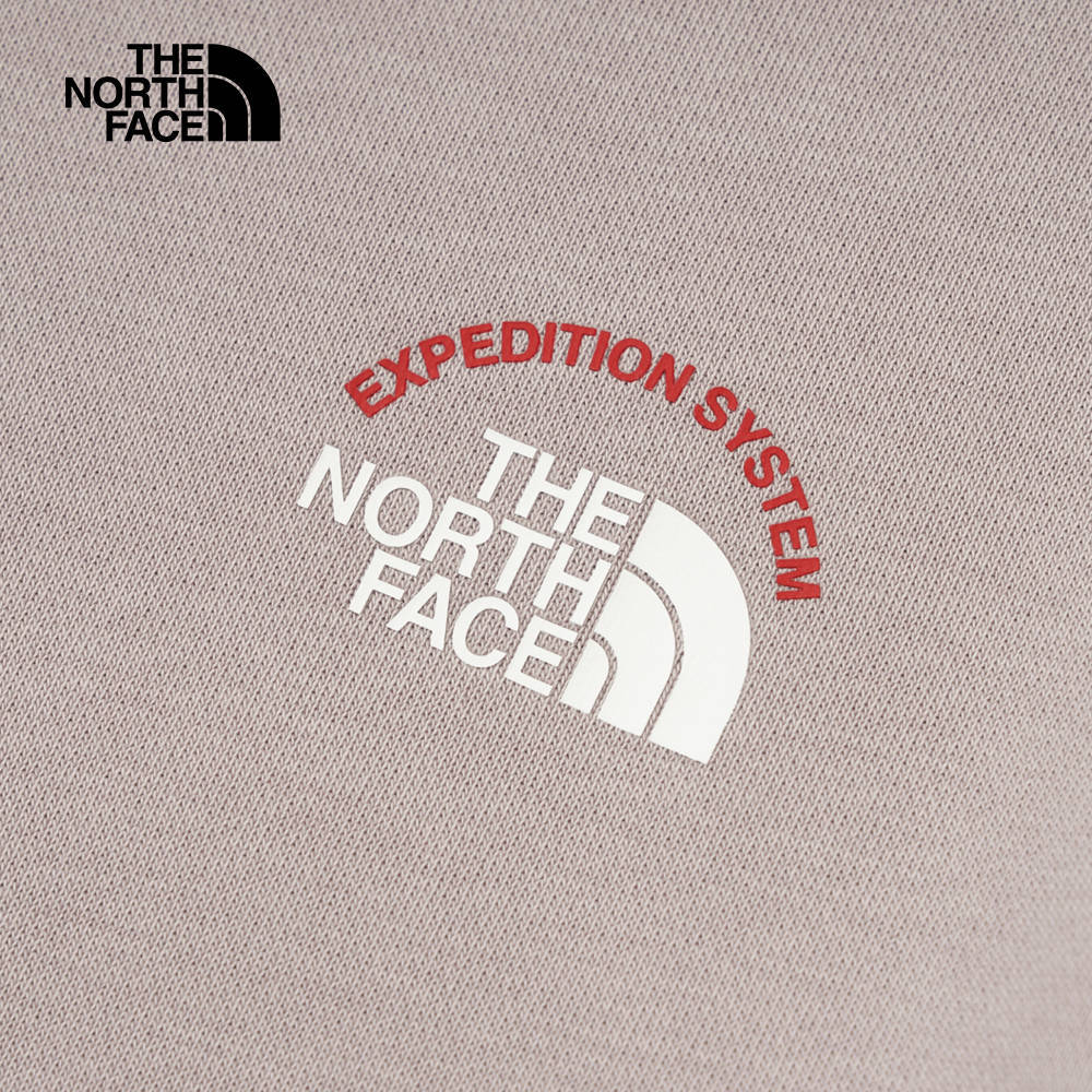 【10/24 12點週末限定】The North Face北面男女款灰色舒適保暖大尺寸印花休閒長袖帽T｜8ATD1OA