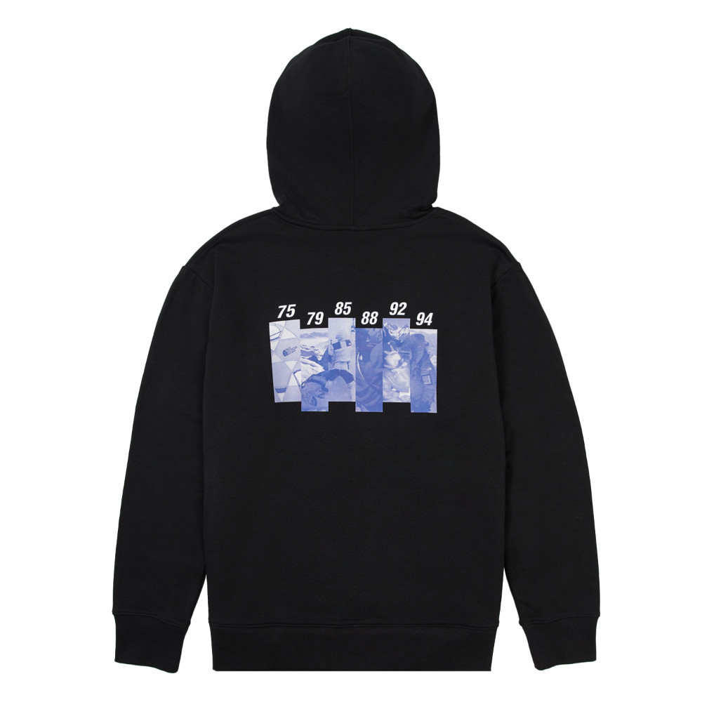 【10/24 12點週末限定】The North Face北面男女款黑色舒適保暖大尺寸印花休閒長袖帽T｜8ATDJK3