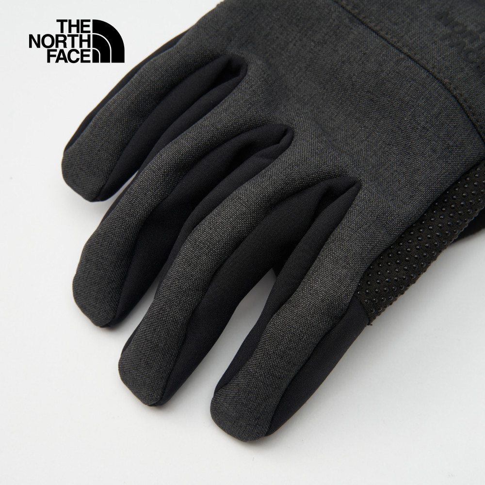 The North Face北面男款深灰色DWR防潑水可觸控手套｜89R9DYZ