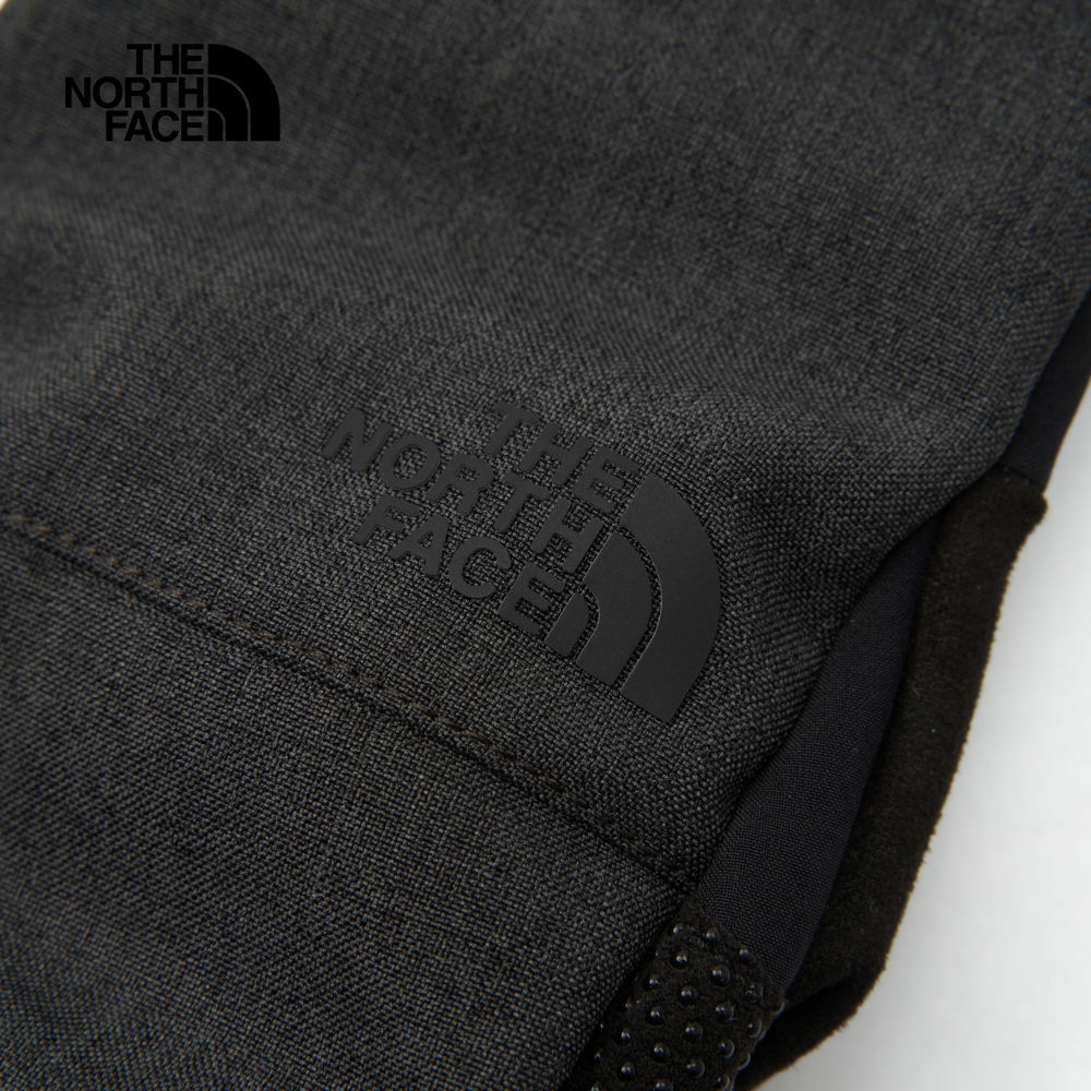 The North Face北面男款深灰色DWR防潑水可觸控手套｜89R9DYZ