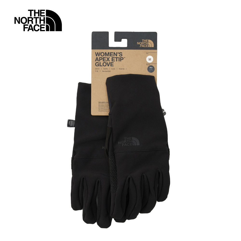 The North Face北面女款黑色DWR防潑水可觸控手套｜89RAJK3
