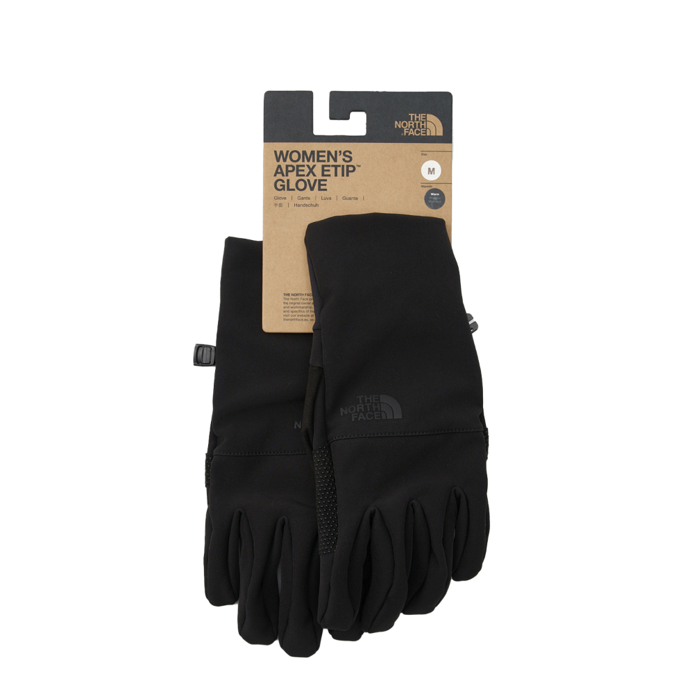 The North Face北面女款黑色DWR防潑水可觸控手套｜89RAJK3