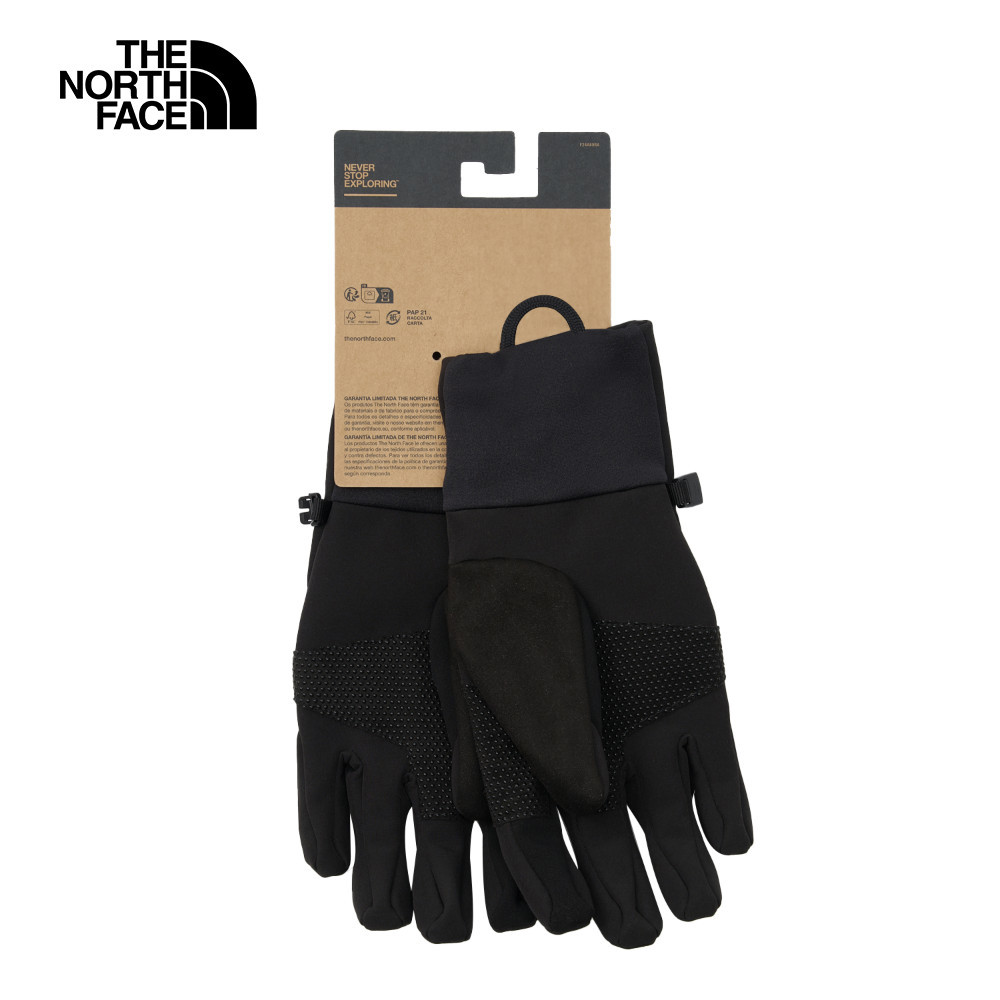 The North Face北面女款黑色DWR防潑水可觸控手套｜89RAJK3