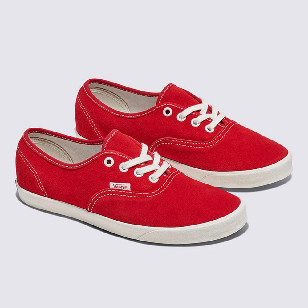 Vans Authentic Lowpro 男女款紅色滑板鞋