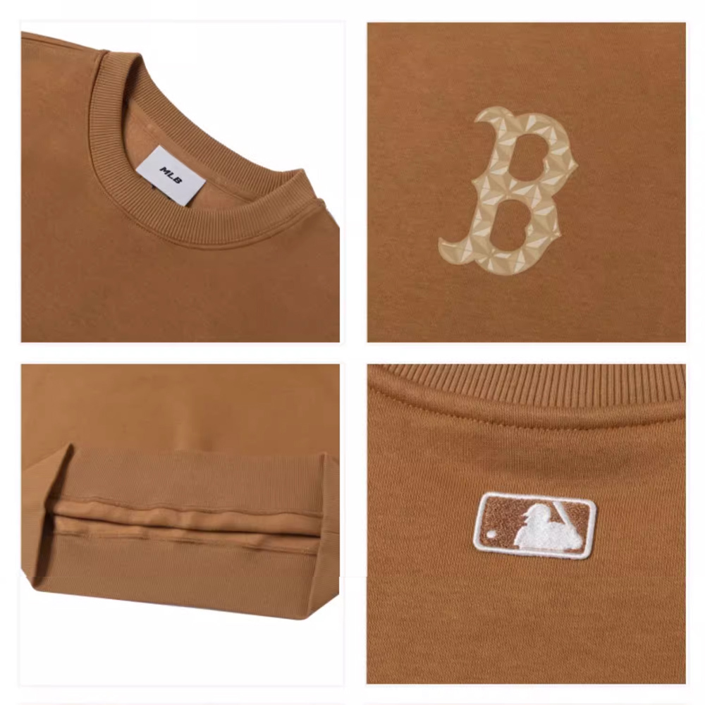 MLB 長袖大學T Monogram系列 波士頓紅襪隊 (3AMTM0946-43CAS)