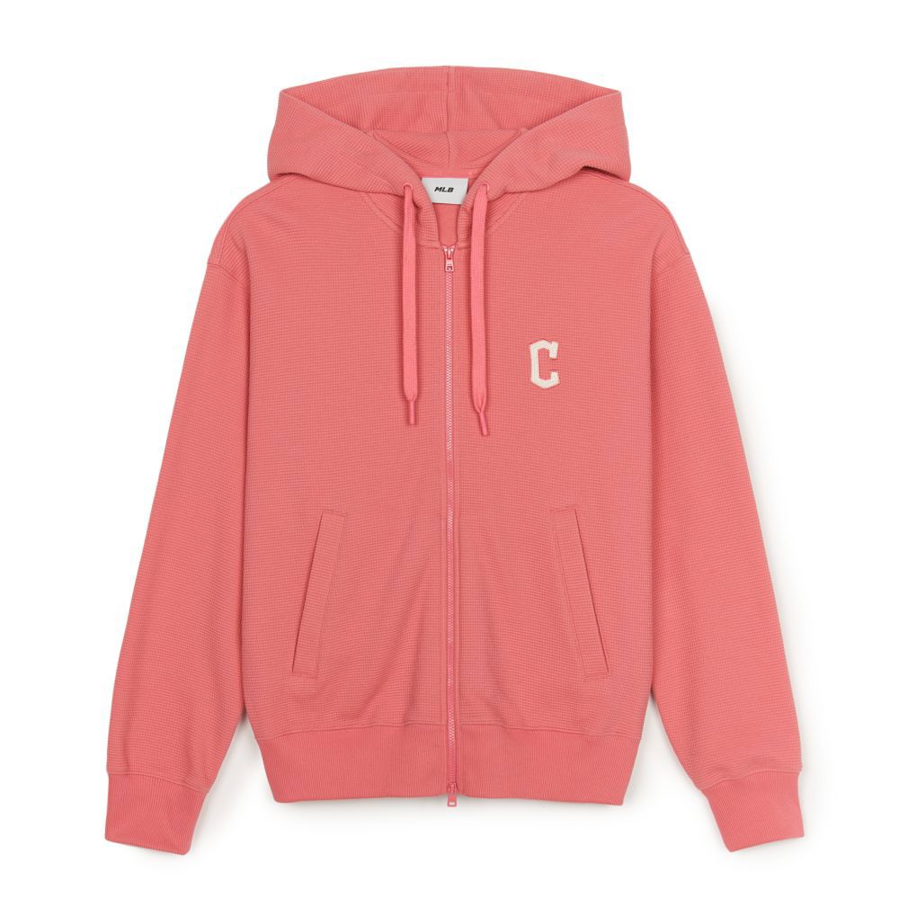 MLB Korea MLB 小Logo拉鍊連帽外套 克里夫蘭守護者隊 (3ATRB0846-45PKS)－