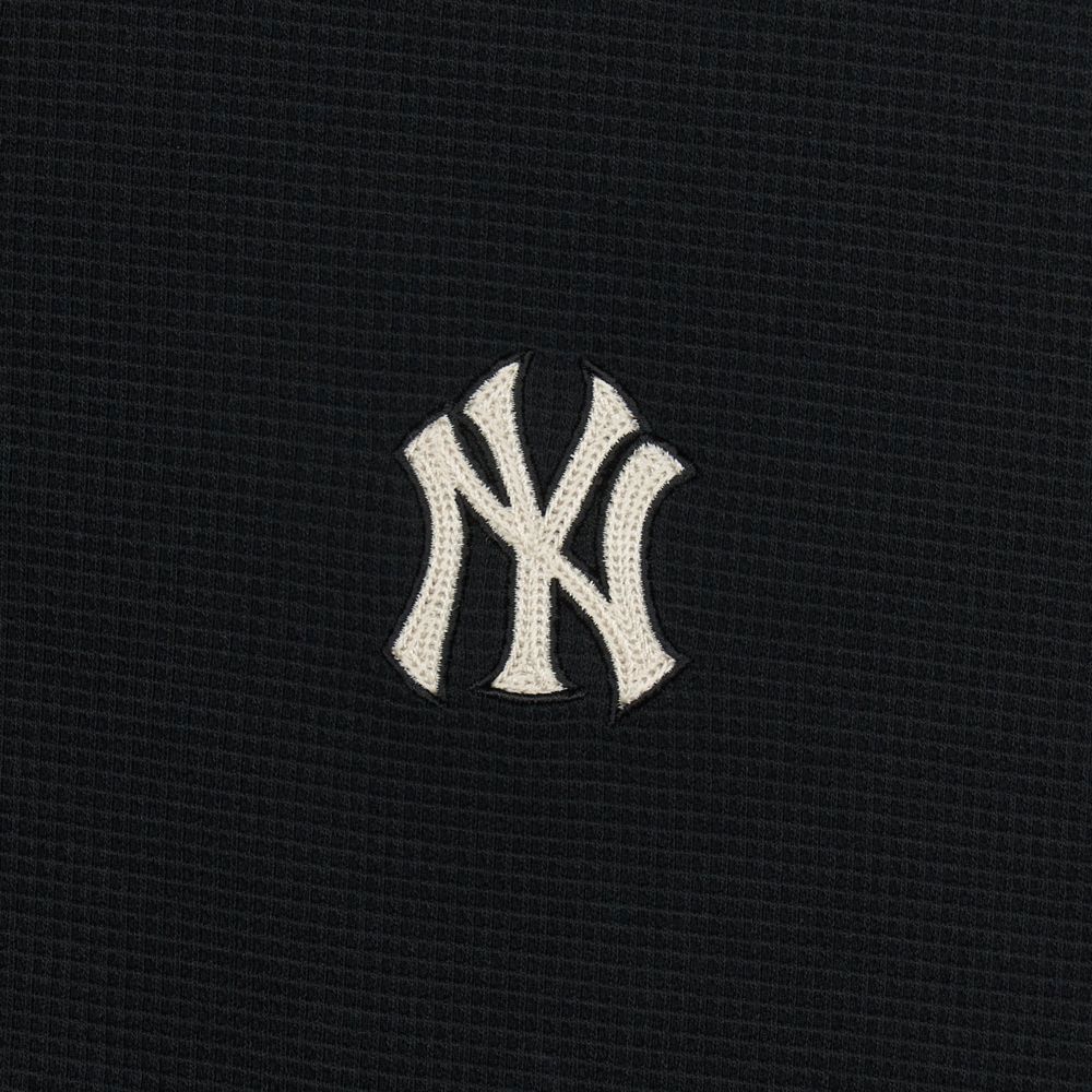 MLB 小Logo拉鍊連帽外套 紐約洋基隊 (3ATRB0846-50BKS)