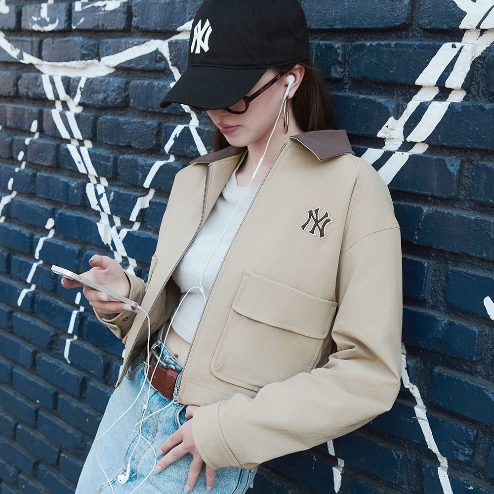 MLB 女版飛行夾克外套 紐約洋基隊 (3FJPB0146-50BGD)