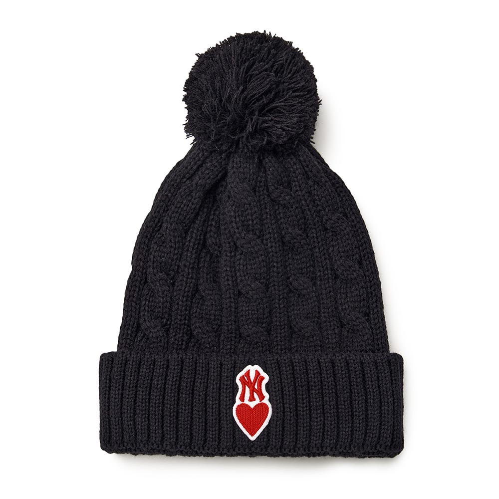 MLB KIDS 毛帽 童帽 Heart系列 紐約洋基隊 (7ABNH0246-50BKS)