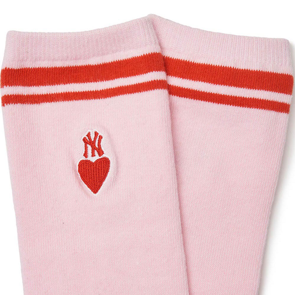 MLB KIDS 長筒襪 童襪 Heart系列 紐約洋基隊 (7FSOH054N-50PKL)