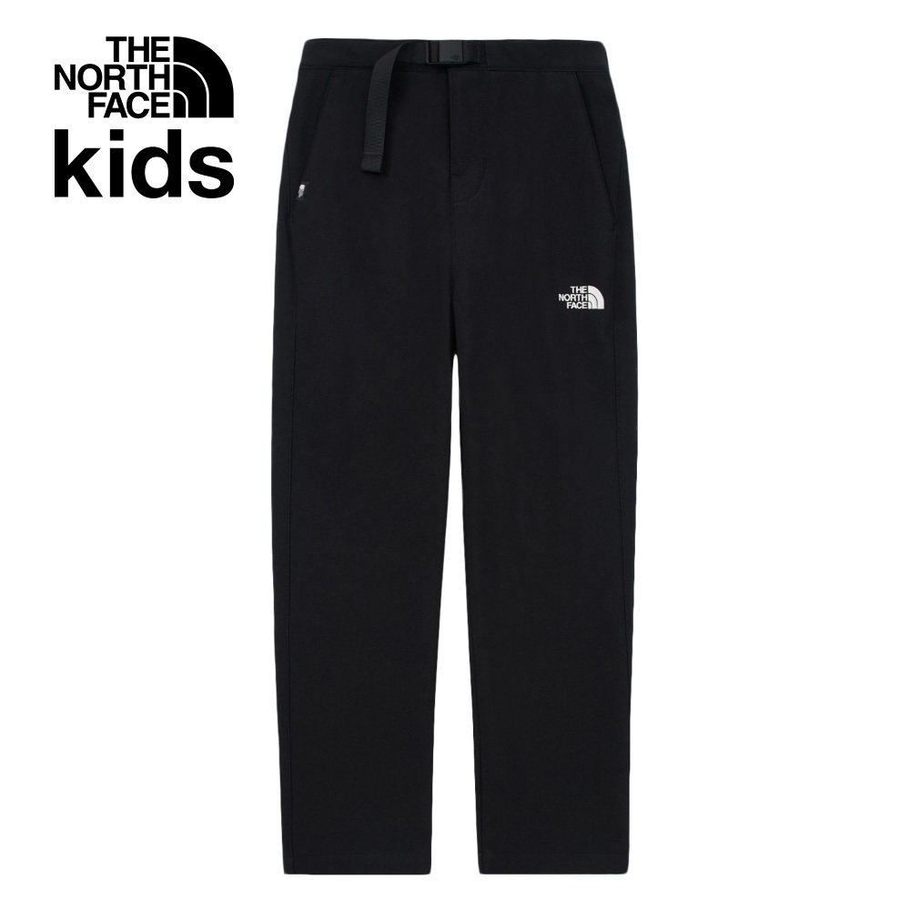 The North Face北面兒童黑色DWR防潑水戶外徒步長褲｜8A3HJK3