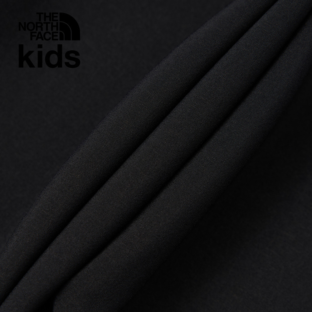 The North Face北面兒童黑色DWR防潑水戶外徒步長褲｜8A3HJK3