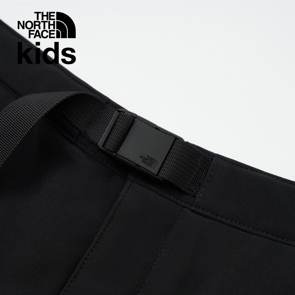 The North Face北面兒童黑色DWR防潑水戶外徒步長褲｜8A3HJK3