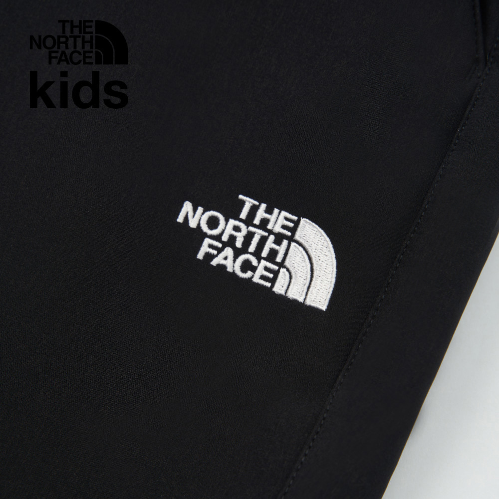 The North Face北面兒童黑色DWR防潑水戶外徒步長褲｜8A3HJK3