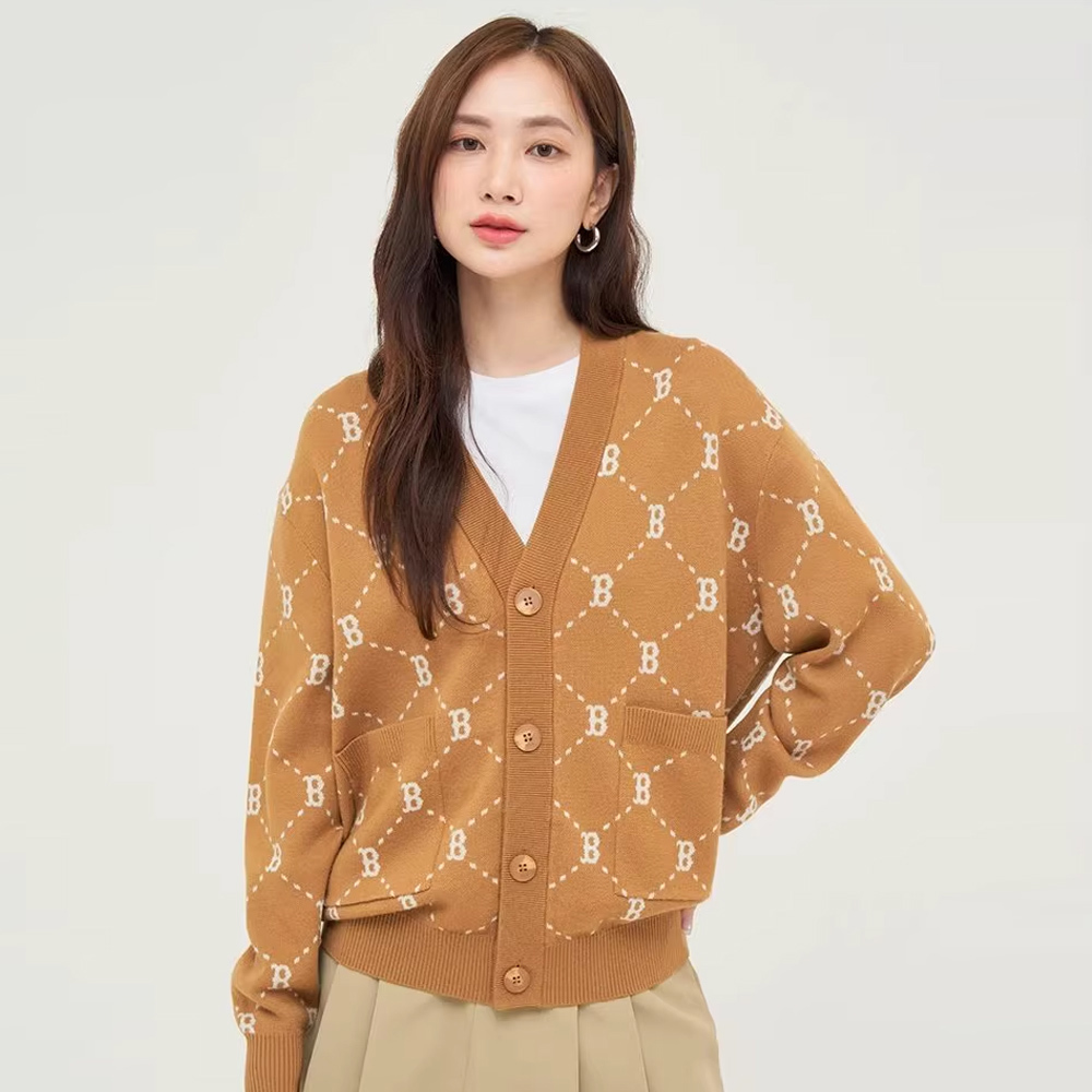 MLB Korea MLB 針織衫 Monogram系列 波士頓紅襪隊 (3AKCM0144-43CAS)｜勁躍