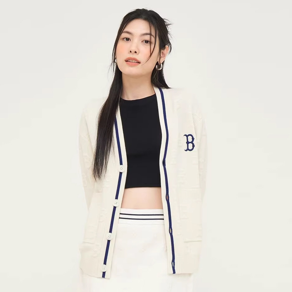 MLB Korea MLB 針織衫 Monogram系列 波士頓紅襪隊 (3AKCM0344-43CRD)｜迪克