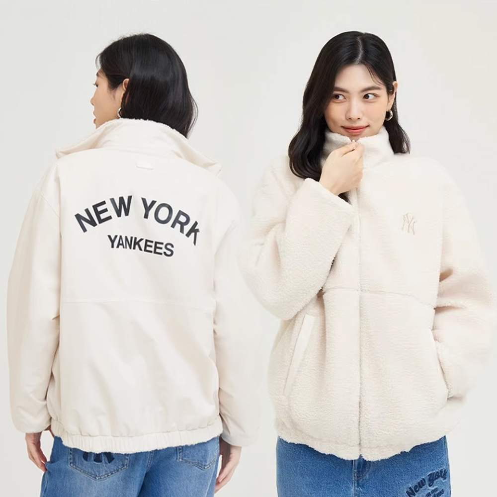 MLB FLEECE 雙面穿 翻領外套 羊羔絨外套 Varsity系列 紐約洋基隊 (3AFDV0346-50CGS)