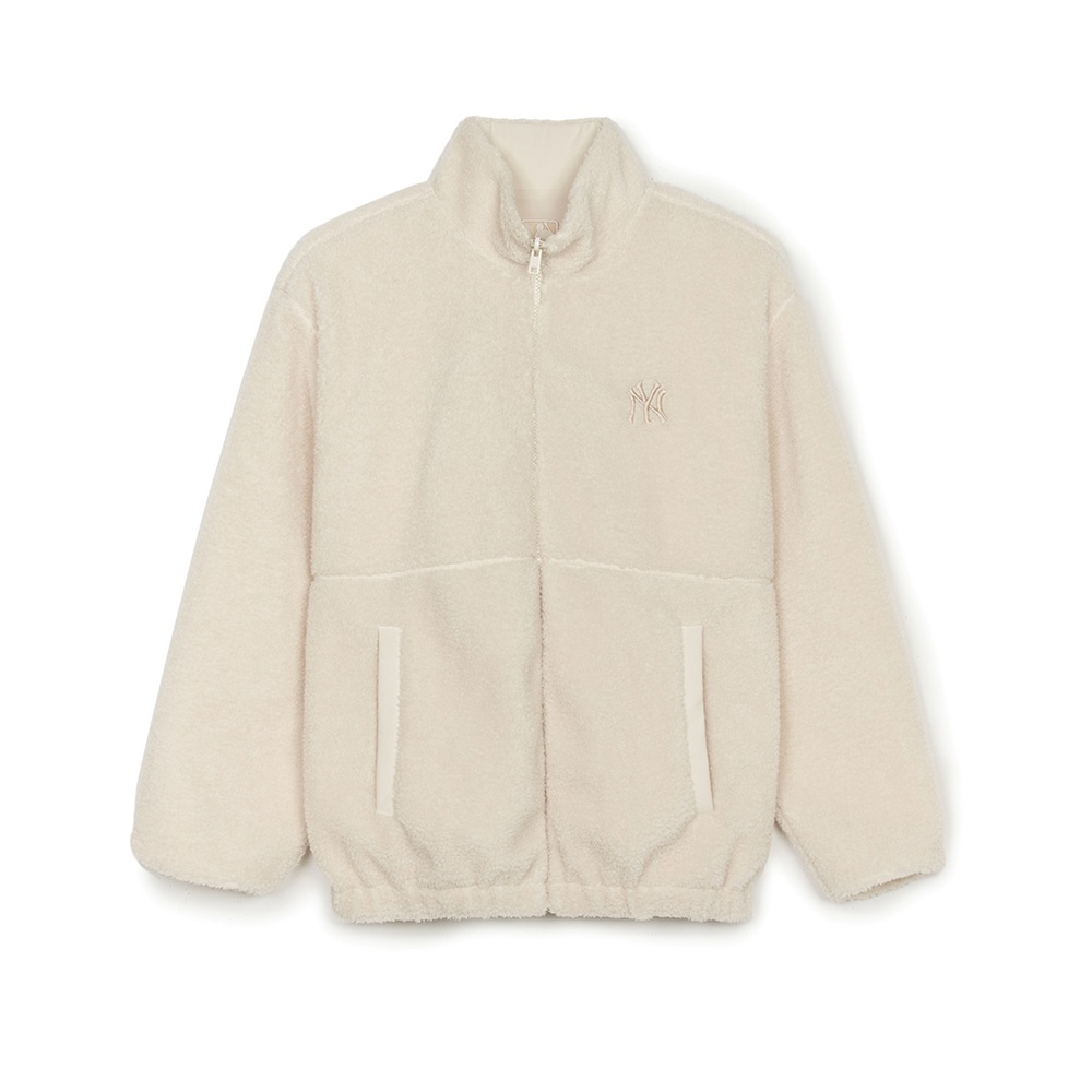MLB FLEECE 雙面穿 翻領外套 羊羔絨外套 Varsity系列 紐約洋基隊 (3AFDV0346-50CRD)