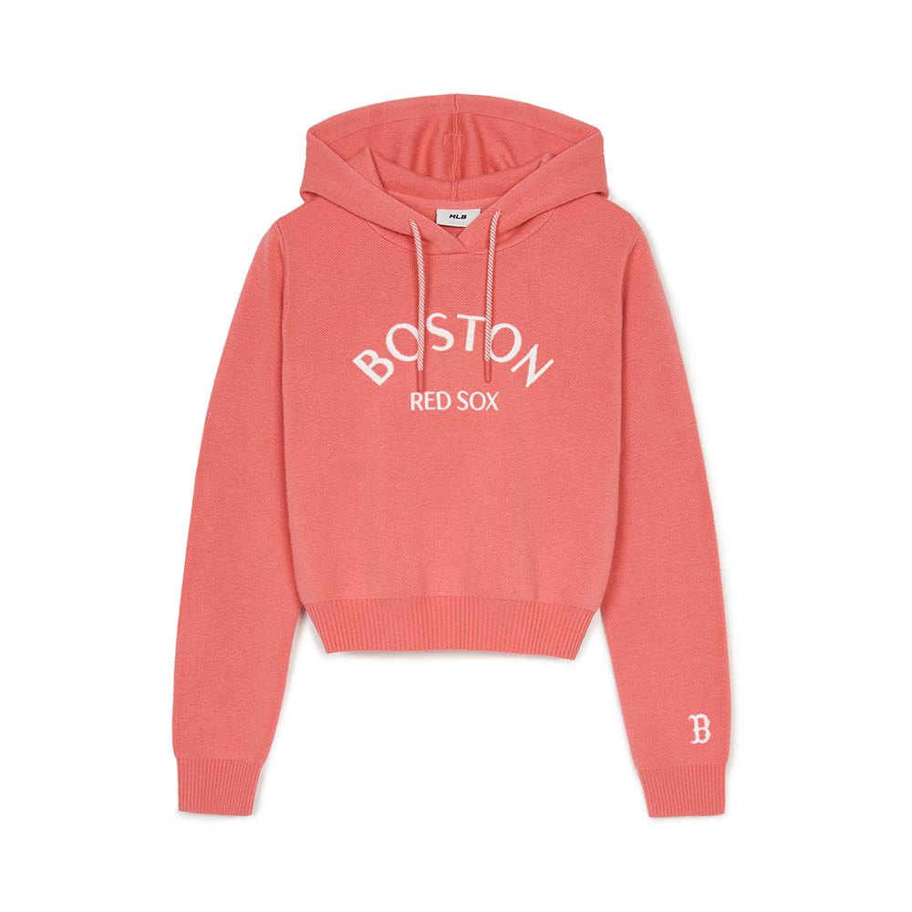 MLB Korea MLB 女版針織連帽上衣 帽T Varsity系列 波士頓紅襪隊 (3FKPV0144