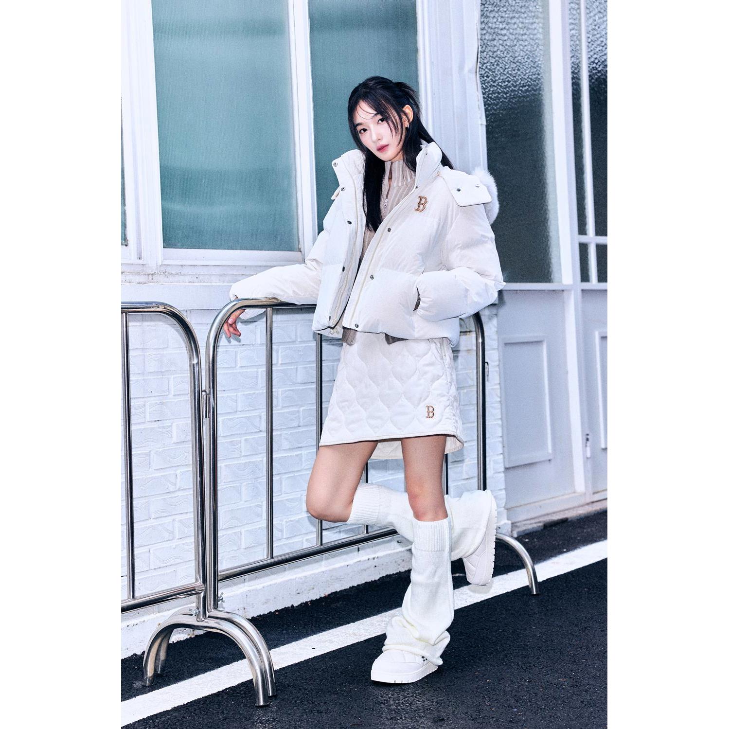 MLB 女版鋪棉短裙 波士頓紅襪隊 (3FSKB0146-43CRD)