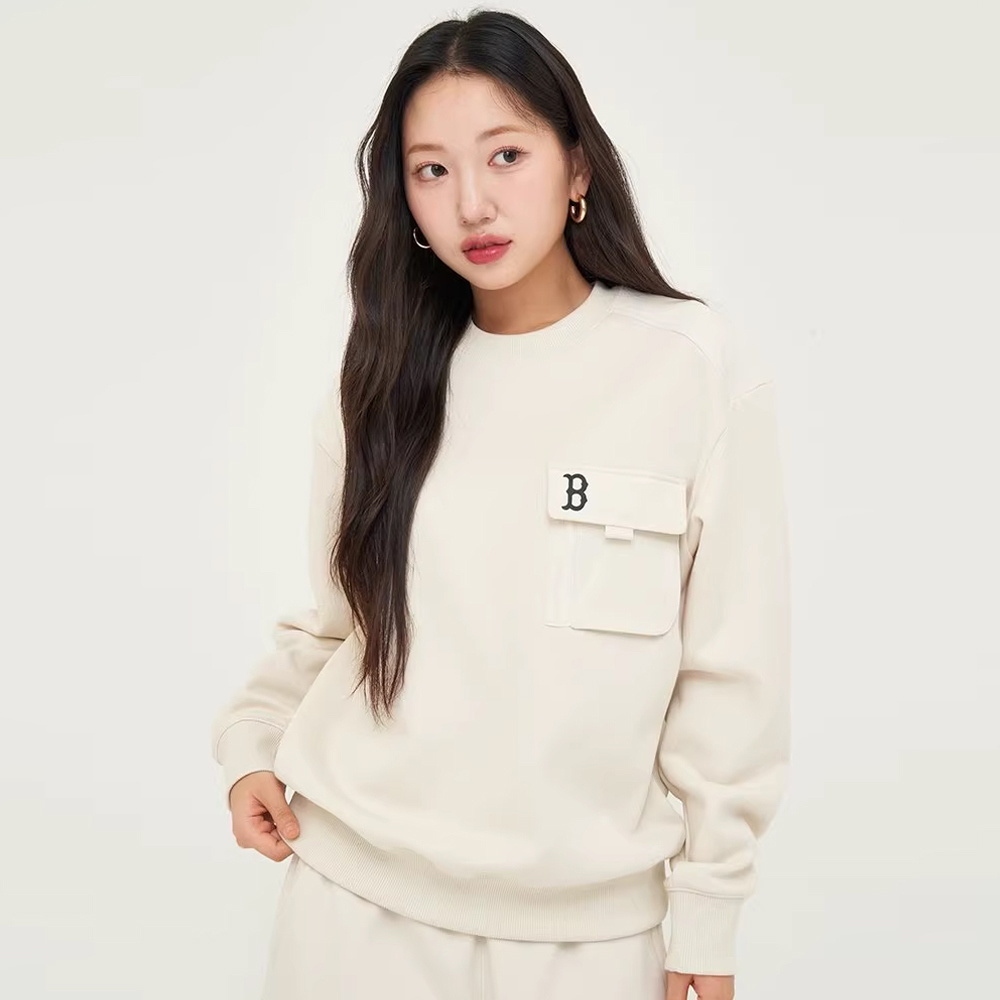 MLB 長袖大學T 波士頓紅襪隊 (3AMTB1246-43CRD)