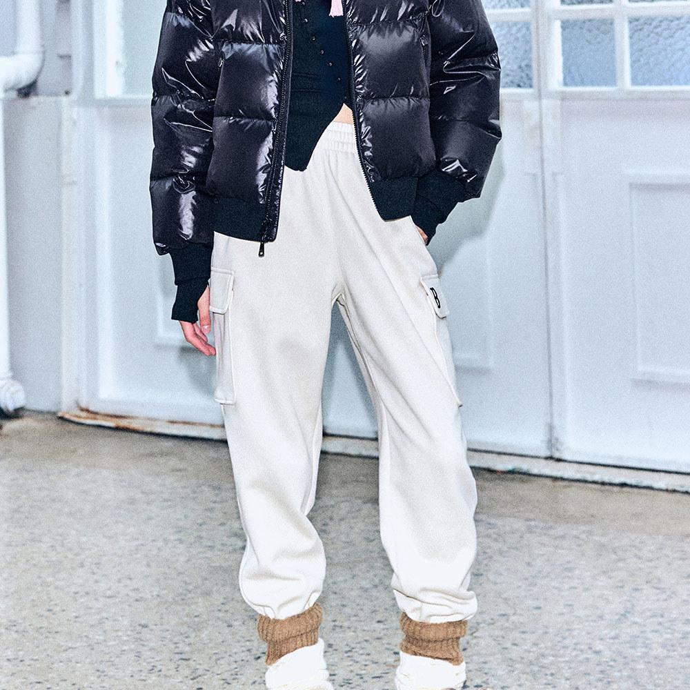 MLB 小Logo工裝褲 休閒長褲 波士頓紅襪隊 (3APTB0846-43CRD)｜舒適耐穿 情